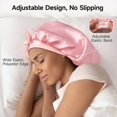 thumbnail image 4 of Gorro de seda Umisleep 22 Momme Mulberry Silk para mujer, color rosa, 4 of 7