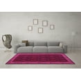 thumbnail image 3 of Ahgly Company Indoor Round Oriental Pink Traditional Area Rugs, 5' Round, 3 of 4