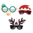 thumbnail image 1 of Gafas de Navidad para niños y adultos, decoración única y exquisita para gafas de fiesta, 3 uds., 1 of 9