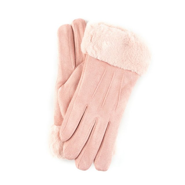Gants de Sport d'Extérieur Chauds pour Femmes en Suède Épais Doublés de Molleton à Écran Tactile
