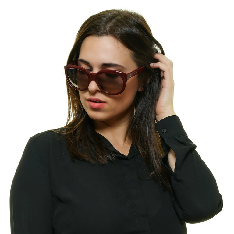 Sunglasses For Women Oversized Burgundy Lens