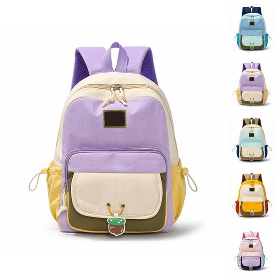 Back To School Backpack Lightweight Cute Backpack Multi-Layer Storage Daypack For Students