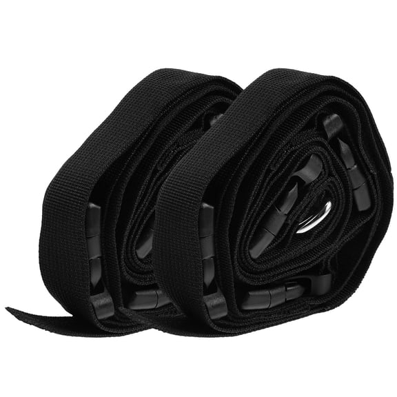ULTNICE 2Pcs Portable Black Wall Storage Strap for Camping Chair Adjustable Garage Organizer