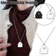 thumbnail image 2 of Cute Cartoon Ghost Friendship Couple Pendant Necklaces, Black and White Ghost Necklaces Couples Friendship for Best Friend Lovely Women Necklaces Jewe, 2 of 4