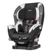 Evenflo Triumph LX Harness Convertible Car Seat, Solid Print Black