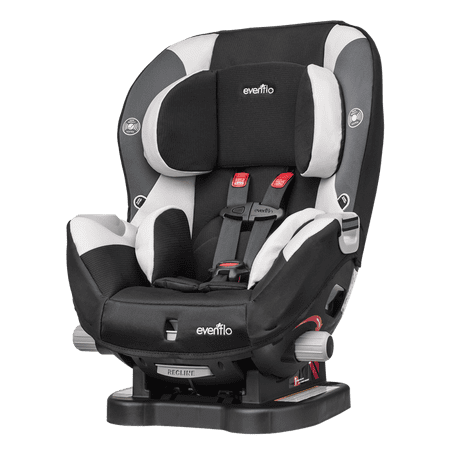 Evenflo Triumph LX Harness Convertible Car Seat, Solid Print Black