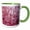 Green/White, variant on 3drose, Viva Magenta Monotone Abstract Art, 11oz Mug