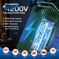 thumbnail image 3 of Solar Bug Zapper Outdoor, 4200V Waterproof Electric Mosquito & Fly Killer Lamp, Insect Trap for Patio & Garden, Green, 3 of 9