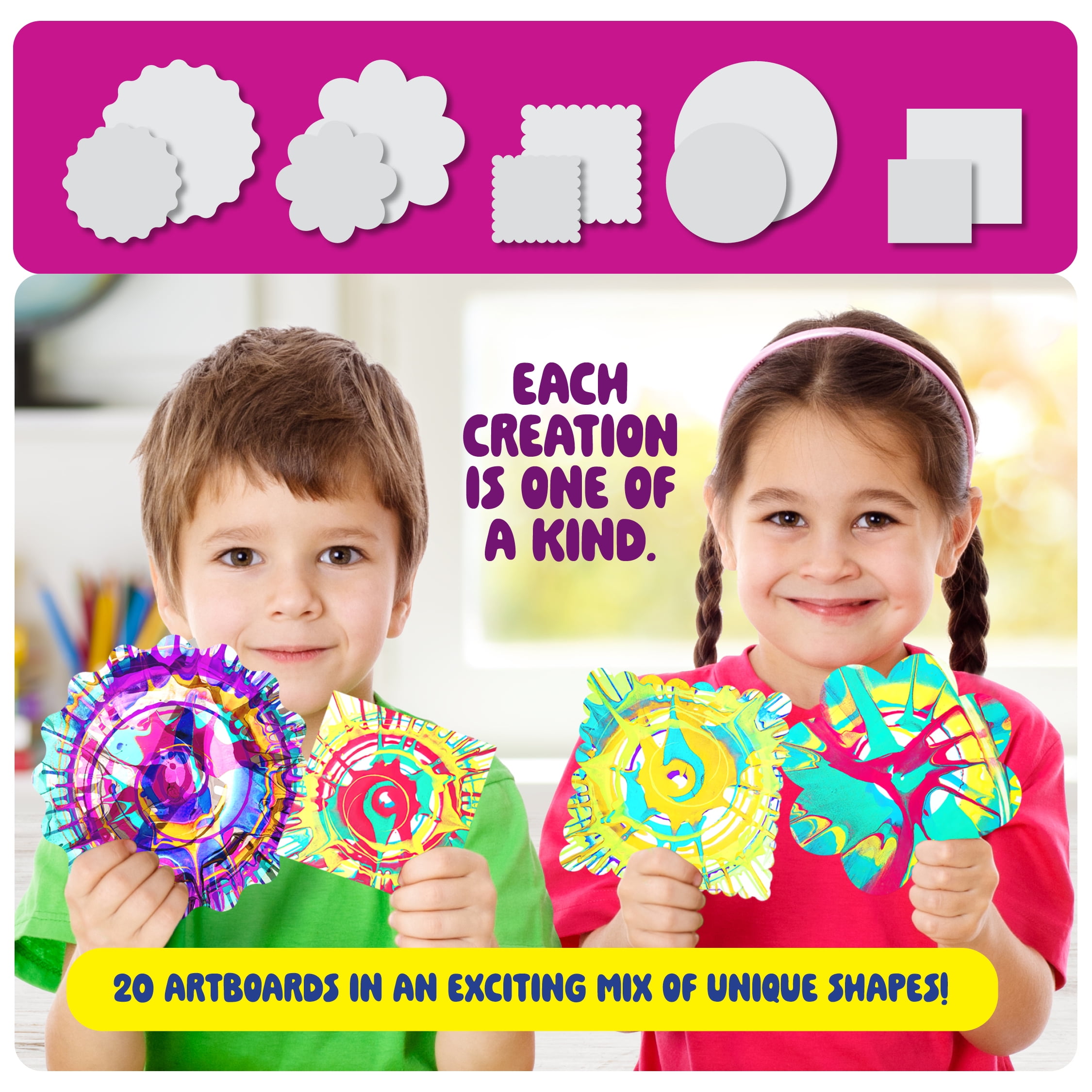 Spin Art Paint Kit for Kids - Gifts for Girls & Boys - Arts & Crafts Kit for Kids - Spin Art Machine