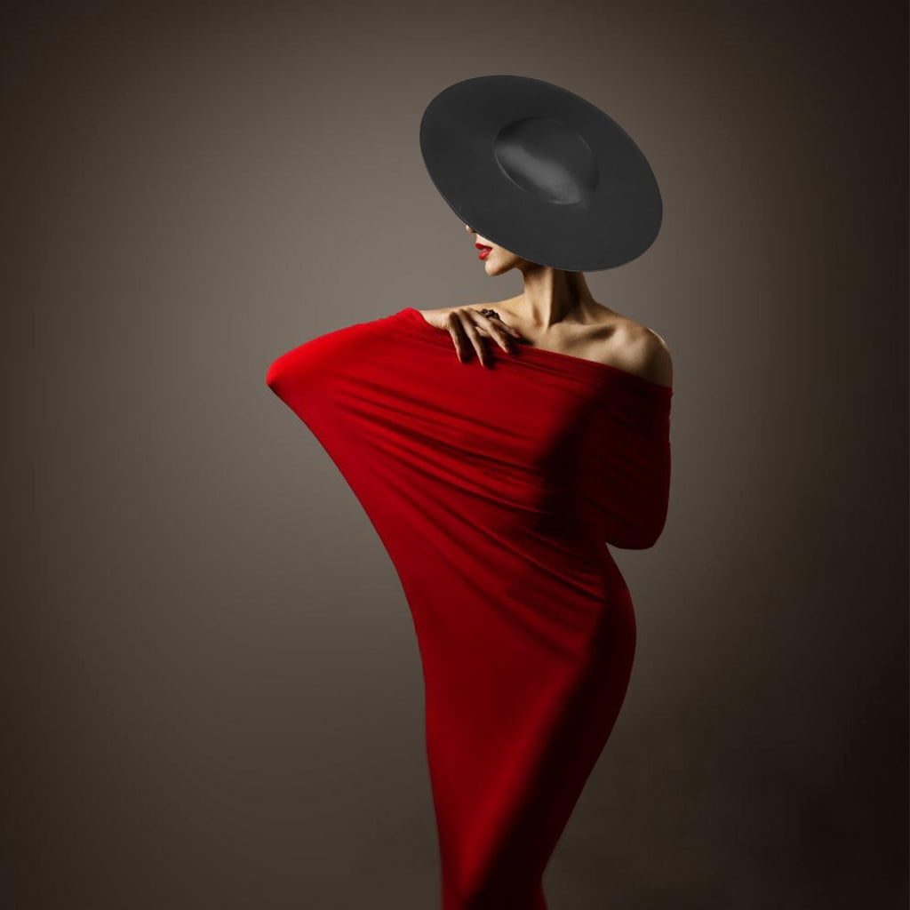 lanema Flexible Sateen Silk Hat Suitable For Church Gatherings Holiday Incidents And Professional Configuration
