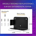 thumbnail image 4 of high qualityAluminum Wall Mount for Playstation 5 Slim Digital Edition & Disc Edition Wall Mount Bracket for PS5 Slim Space Saving PS5 Slim Shelf Moun, 4 of 5