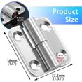 thumbnail image 5 of EcoNesxp inch removable sliding joint small flag hinge with screws right, 5 of 5