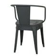 thumbnail image 4 of GDF Studio Tottenham Outdoor Iron Bistro Set, Black Sand, 4 of 12