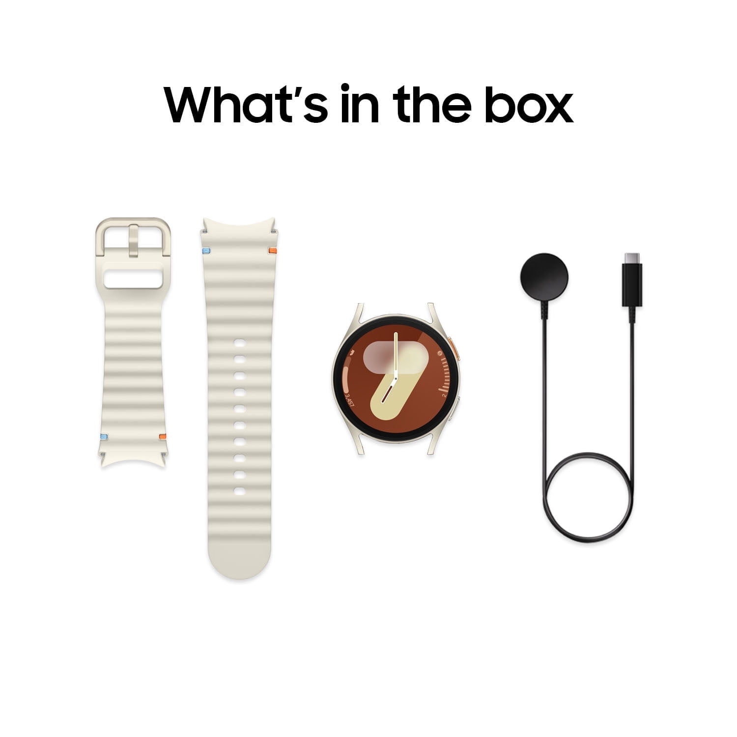 Open Box Samsung Galaxy Watch7 40mm with Galaxy AI GPS Bluetooth Smartwatch Internatinal Version Cream