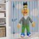 thumbnail image 5 of Bert (2)-theme 4-Piece Shower Curtain Set with Rugs, Waterproof Bathroom Decor Set Includes Bath Mat, U-Shaped Rug, Toilet Lid Cover and Curtain with Hooks, 5 of 6