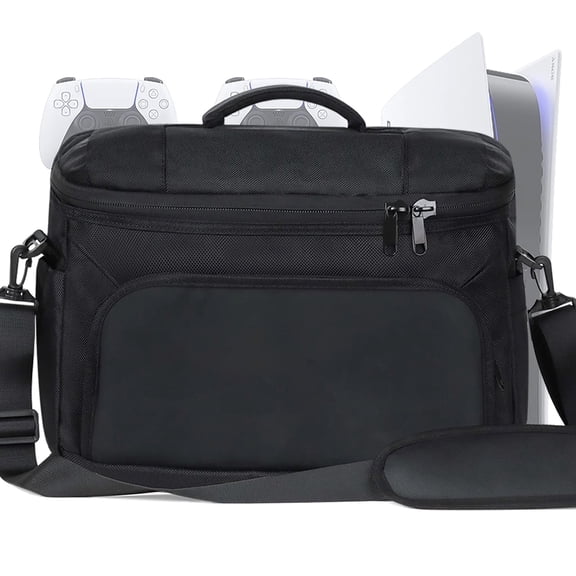 Liboer Bag for ps 5, ps 5 Bag Travel Carry Case, Carrying Case for ps 5 Console and Accessories, Compatible with ps 5 Digital/Disc Edition, Black