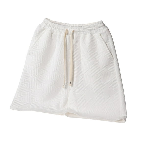 Mlzmgr Cotton Short for Men L-4XL Drawstring Loose Comfy Shorts with Pockets Summer Casual Nightwear Short Pants