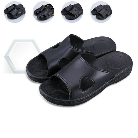 LEORX Mens Soft Sole Slippers Anti-Static Non-Slip Slippers 1 Pair for Clean Room