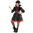thumbnail image 1 of Girl's Gothic Vampire Costume, 1 of 5