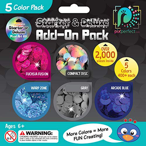 Pix Perfect Pack d'Accessoires Couleur pour Extension - pour Utilisation avec Kits d'Art Pixel Starter Ou Deluxe