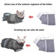thumbnail image 3 of Cat Shower Net Mesh Bathing Bag, Adjustable Multifunctional Breathable Cat Supplies No Scratching Bite Restraint for Cat’s Bathing, Nail Cutting, Injection, Medicine Taking (Grey), 3 of 7