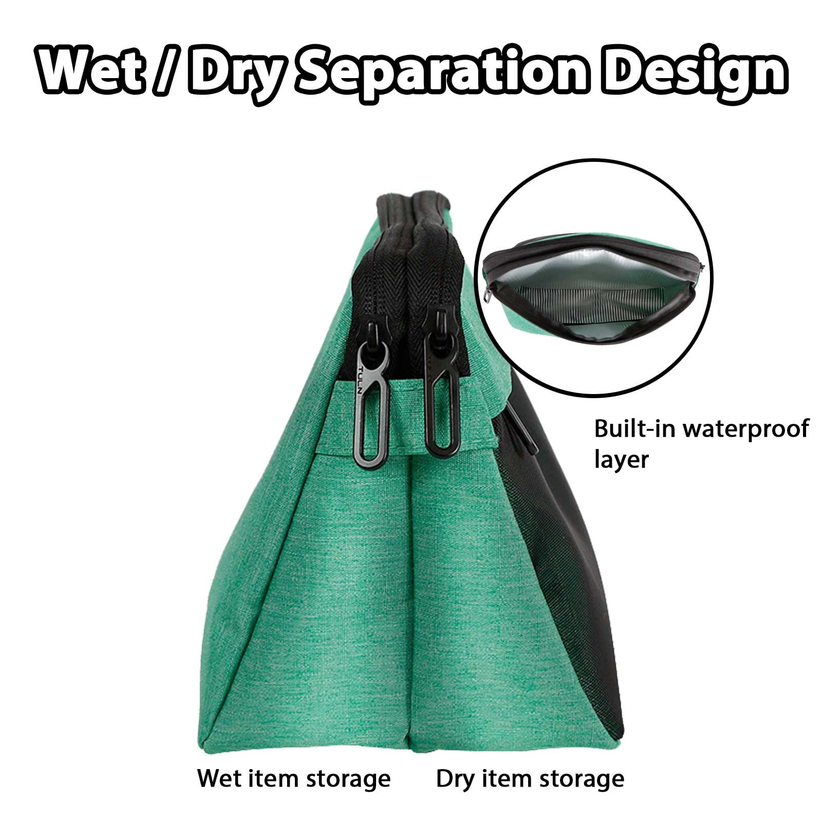 Egoelife Toiletry Bag for Men Women, Waterproof Travel Toiletry Organizer, Dopp Kit with Large Capacity, Shaving Bag Travel Essentials