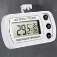 thumbnail image 2 of Termómetro digital impermeable para refrigerador, pantalla LCD, monitor de temperatura ambiente del congelador con gancho, memoria máxima y mínima para uso doméstico., 2 of 2