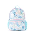 thumbnail image 5 of Schoolyard Vibes 17" Girls' 3-Piece Backpack Set with Headphones & Lunch Box, Blue Floral, 5 of 14
