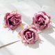 thumbnail image 1 of Cabezas de rosas artificiales, flores decorativas para boda, decoración del hogar, plantas falsas, materiales de decoración de pasteles de Navidad, barato, 5 uds., 1 of 4