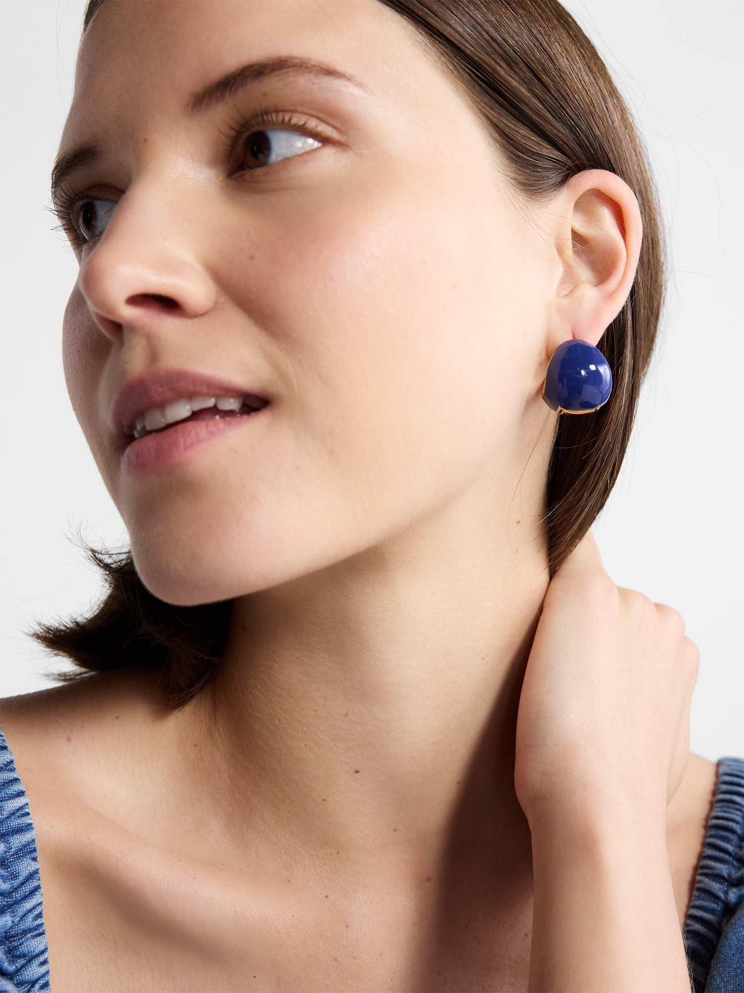 Free Assembly Women's Two Tone Hoop Earrings