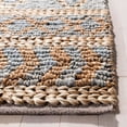 thumbnail image 3 of SAFAVIEH Natural Fiber Beaumont Geometric Area Rug, Natural/Blue, 8' x 10', 3 of 7