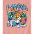 thumbnail image 3 of Garfield - Garf Graffiti - Girls Fitted Short Sleeve Graphic T-Shirt, 3 of 5