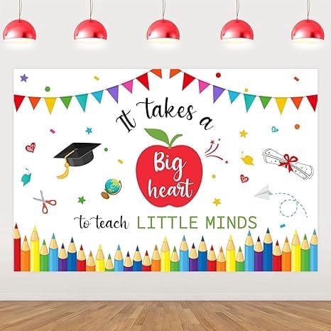 5x3ft Teacher Graduation Theme Backdrop, Thank You Teachers Background, Farewell Photo Props for Graduation, Teacher Appreciation Retirement Party Decoration Supplies