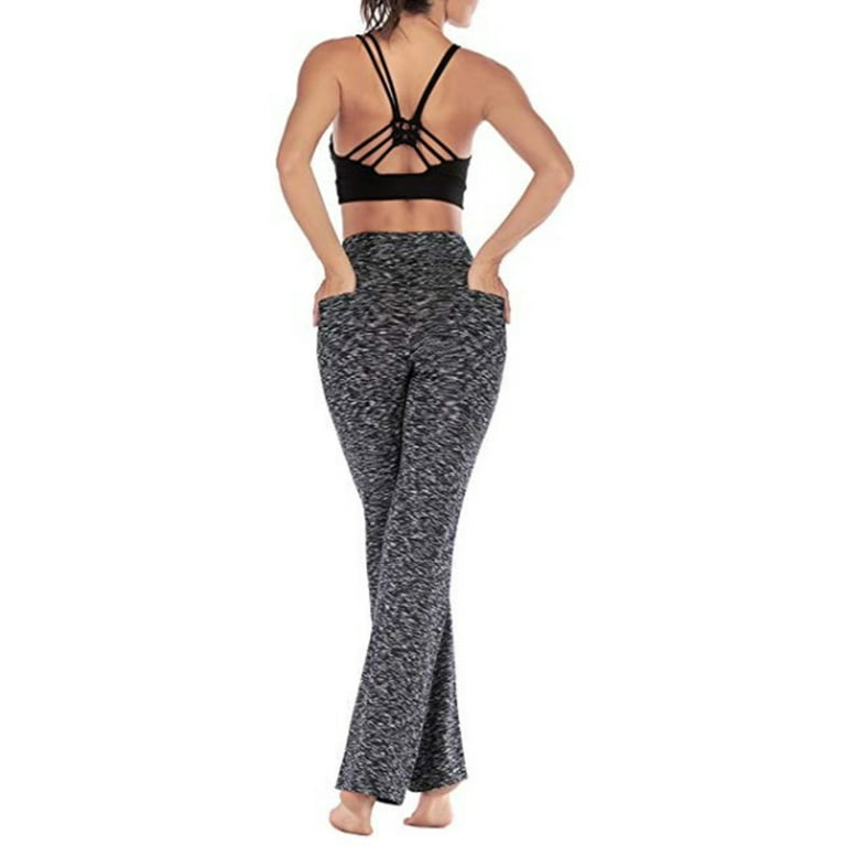 Sexy Dance Women Bootcut Yoga Pants with Pockets High Waist Boot Cut Gym  Fitness Trousers Plus Size Pant Stretch Yoga Workout Pants for Women Ladies  