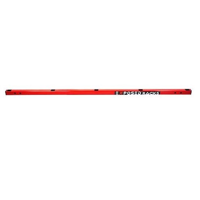 Exposed Racks Roof Rack Cross Bar 8-00-9751-RD O Land; 51 Inch Length; With Standard Holes; Red; Single