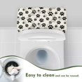 thumbnail image 4 of ZIATUBLE Dog Paws Toilet Tank Lid Cover Washable Toilet Tank Protector Cover Easy to Install Toilet Tank Lid Covers for Bathroom Standard Toilet Tank Lids Home Indoor Decoration, 4 of 5