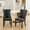 Black+Burgundy, variant on Dining Chairs Set of 2, Modern Upholstered Side Chair, High-End Tufted Solid Wood, Modern PU and Velvet Upholstered Dining Chair, Tall Back Side Chair with Button Back Ring, Wood Legs Nailhead Trim