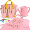 thumbnail image 3 of JoyStone Kids Gardening Set with Watering Can, Apron, Gloves & Tote Bag, Outdoor Pretend Play Garden Tools for Toddlers, Boys & Girls Ages 3+, 3 of 10