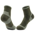 thumbnail image 2 of QLEICOM Mens Socks, Men Athletic Socks for Outdoor Cycling Running and Various Sports Activities Crew Socks Provide Breathable Comfortable and Cushioned Support All Day Long Green, 2 of 4