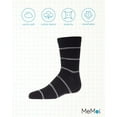 thumbnail image 6 of MeMoi Spacedye Stripe Cotton Blend Crew Sock - Boys - Male, 10-12, Black, 6 of 8
