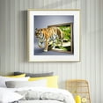 thumbnail image 1 of Cuadros Decorativos Kit de pintura de diamante DIY 5D redondo completo de diamantes de imitación de animales tigre (ZQR015) Likrtyny embutido en tela, 1 of 9