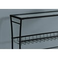 thumbnail image 5 of HomeRoots 332731 42 in. Black & Tempered Glass Hall Console Accent Table, 5 of 5