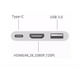thumbnail image 2 of Adaptador Usb C 3 En 1 Ele-Gate Hdmi 4K Usb 3.0 Carga Macbook Color Blanco Modelo WI.134, 2 of 5