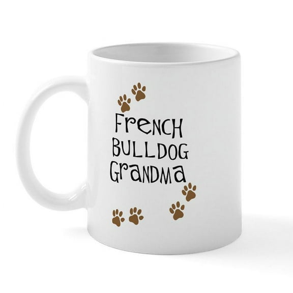 CafePress - French Bulldog Grandma Mug - 11 oz Ceramic Mug - Novelty Coffee Tea Cup