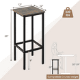 Industrial Bar Stools 28" Backless Counter Height Bar Stools Kitchen