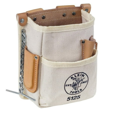 

Klein Tools 5125 5-Pocket Canvas and Leather Tool Pouch