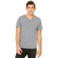thumbnail image 1 of Bella Canvas Mens Jersey V-Neck Tee, M, Deep Heather, 1 of 3