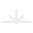 thumbnail image 2 of 96"W x 40"H x 2"D x 6"F, 10/12 Pitch, Kennewick Architectural Grade PVC Gable Bracket, 2 of 8