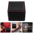 thumbnail image 4 of EeaseCA Watch Box Holder Organizer Premium PU Storage Box Jewelry Bracelet Storage Gift Case Single Grid (Pure Black), 4 of 8