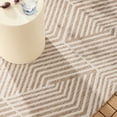 thumbnail image 6 of NICOLE MILLER NEW YORK Patio Country Ombre Geo Indoor Outdoor Area Rug, UV Fade Resistant, Low Pile, Beige/Cream, 5'2"x7'2", 6 of 10